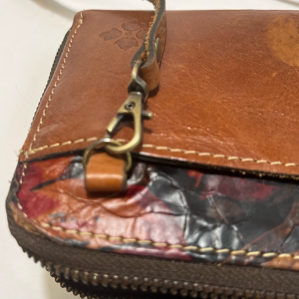 PATRICIA NASH Crossbody Bag Leather Floral Adjustable Strap - Picture 7 of 16